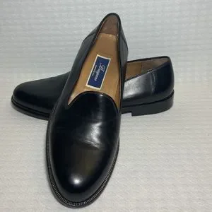 Bragano | Shoes | Bragano Black Leather Slip On Loafer Craft  display picture 1
